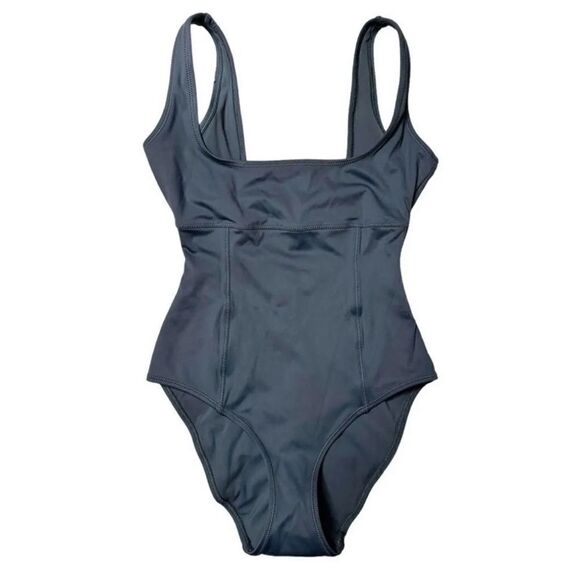 NWT Skims Swim Shaping Sculpting Tank One-Piece Swimsuit Gunmetal Women’s Xxs - Picture 2 of 4